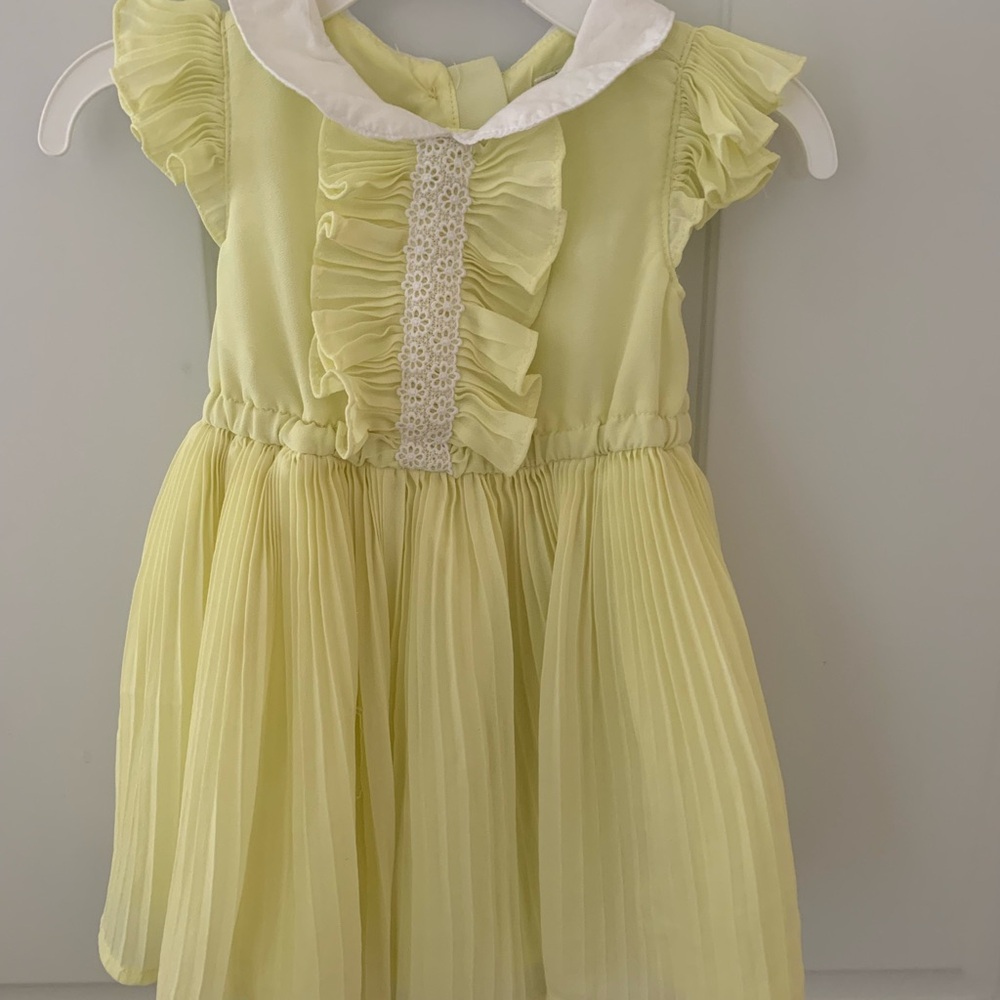 Girls Janie and Jack Pleated Chiffon Dress 12-18 Months